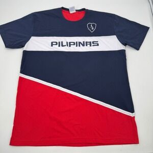 Pilipinas Kulture My Philippines Mens X Large T Shirt Navy Blue Red White Tee